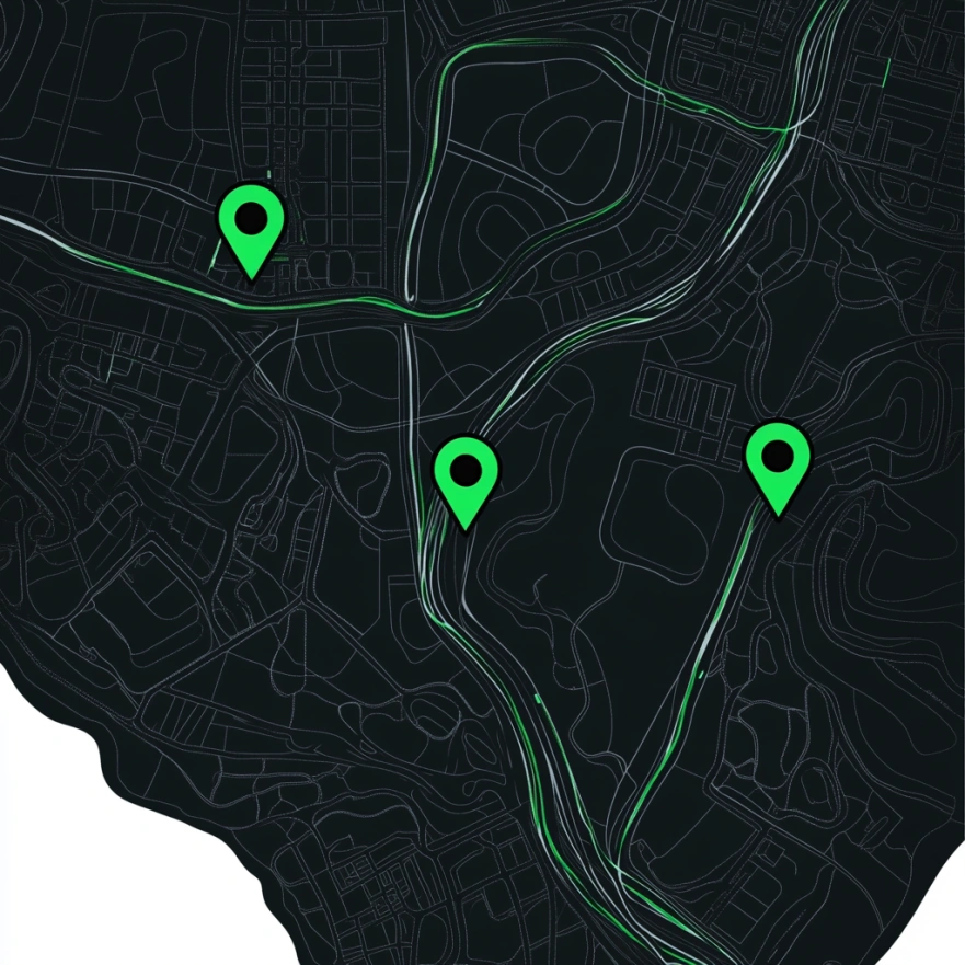 Карта розташування філіалів shorvendil